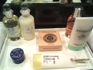 the parker palm springs bath amenities