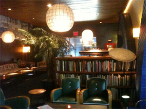 the maritime hotel lobby library