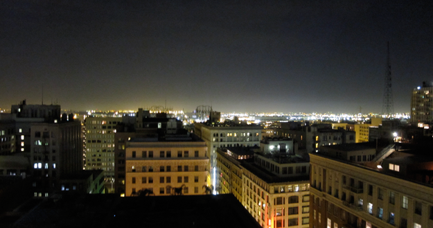 photo of the view from perch restaurant of downtown los angeles